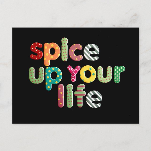 Nr 151. SPICE UP DIN LIFE-vykort från TFDG Vykort (Framsida)