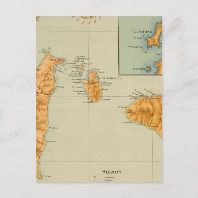 Nr 16 Romblon, Tablas och Sibuyan Vykort (Framsida)