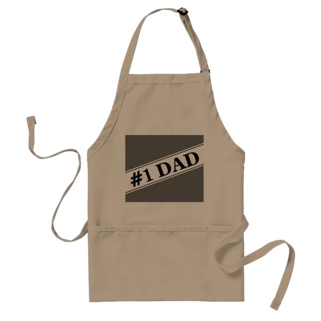Nr 1 Pappa BBQ Apron för vuxen Förkläde (Framsidan)