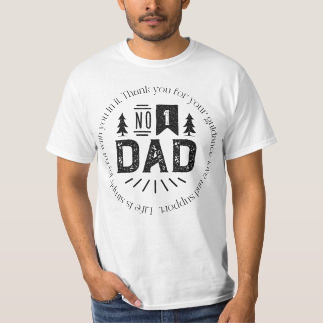 Nr 1 Pappa T Shirt (Framsida)