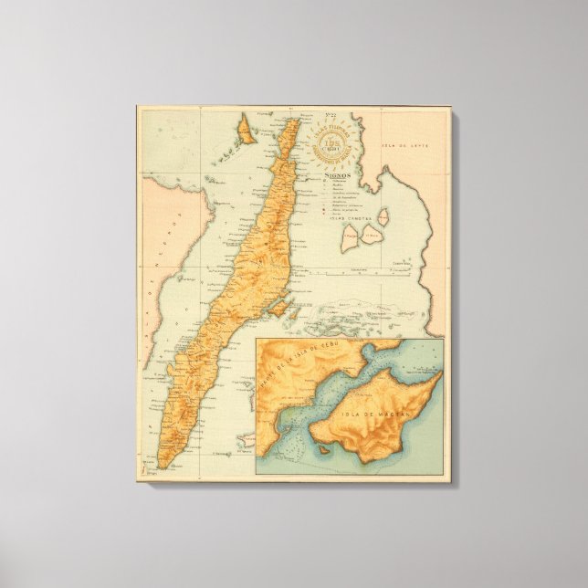 Nr 22 Cebu Canvastryck (Framsida)