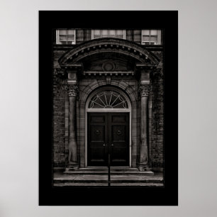 Nr 27 Kung College Circle 1 med Gräns Poster