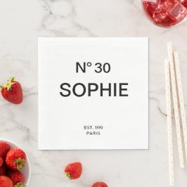 Nr 30 Fransk Chic 30-årsfest Pappersservett