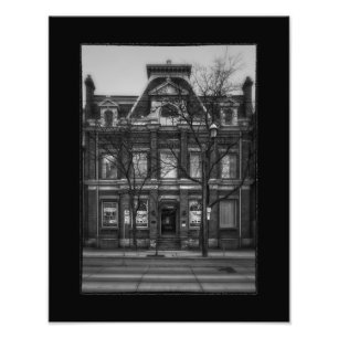 Nr 496 Queen St E 4 med kant Fototryck
