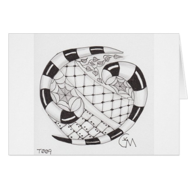 Nr., 9 bumerang hälsningskort (Framsidan Horizontal)