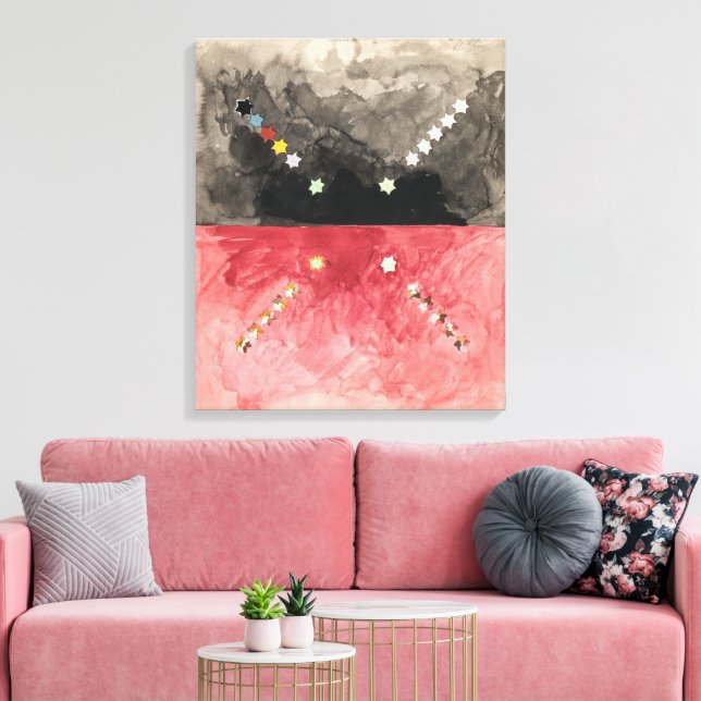 Nr. A (Atomserien) | Hilma af Klint | Canvastryck (Insitu (Vardagsrum))
