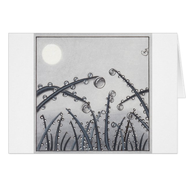 Nr., dagg för 33 morgon hälsningskort (Framsidan Horizontal)