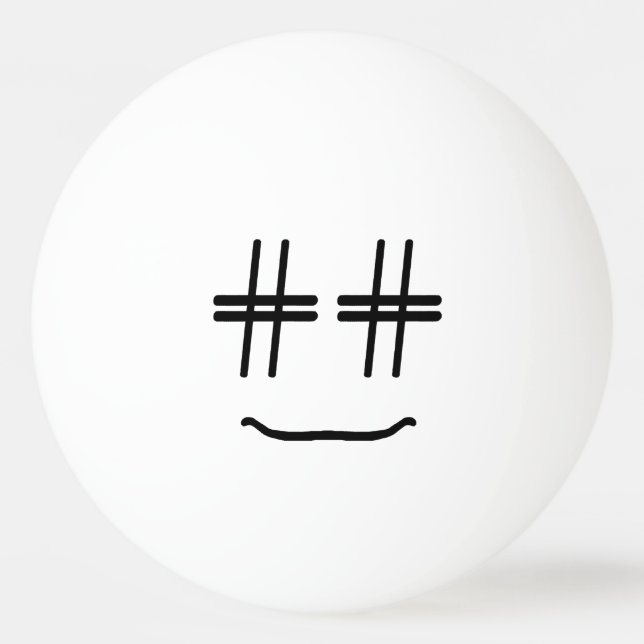 Nr. humor för bloggare för massmedia för Hashtag Pingisboll (Framsidan)