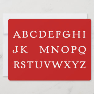 Nr L ’Joke’ Alphabet (Noel) Julkort