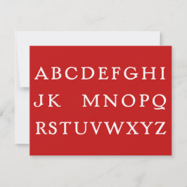 Nr L ’Joke’ Alphabet (Noel) Julkort
