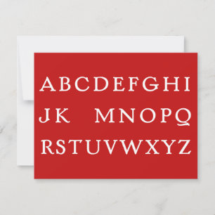 Nr L ’Joke’ Alphabet (Noel) Julkort