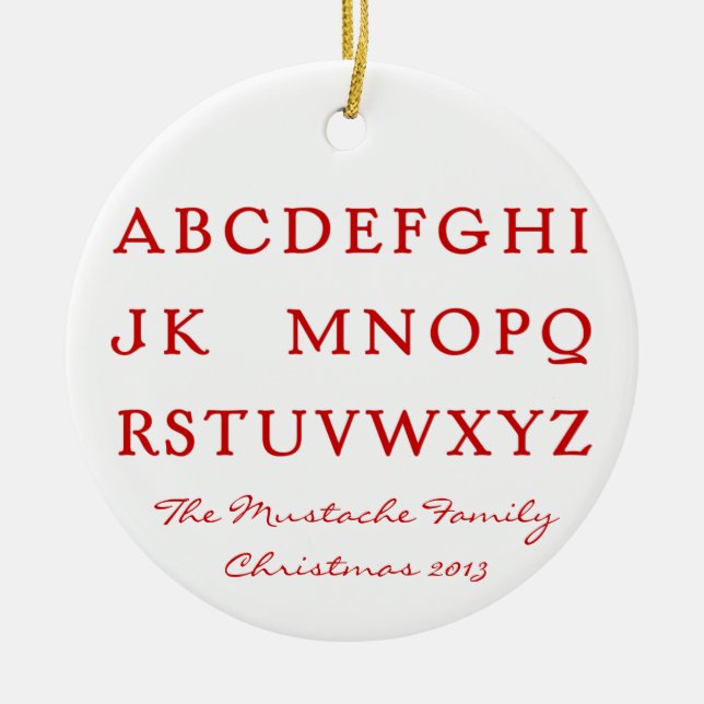 Nr L Julgransprydnad Keramik (Framsidan)