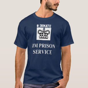 Nr. servar intagenet H.M.Prison T-tröja Tröja