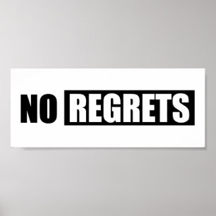 NRA INGET BEKLAGANDE ATTITUDE BLACK WHITE SHOUTOUT POSTER