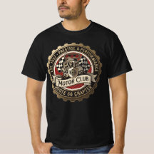 NRH Motor Club Route 66 Vintage Garage Herr T-Shir