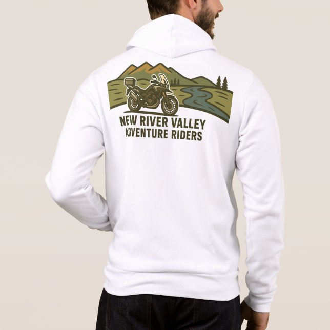 NRV Äventyr Riders - Zip-up Hoodie T Shirt (Baksida)