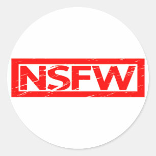 NSFW Frimärke Runt Klistermärke