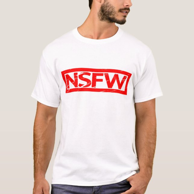 NSFW Frimärke T Shirt (Framsida)