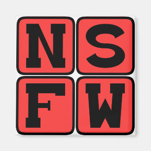 NSFW Internet-slang Inte Säker För Arbete Roligt U Magnet