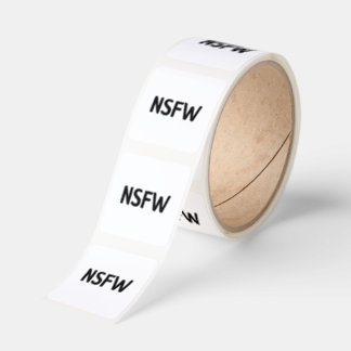 NSFW Not Safe For Work Fyrkantigt Klistermärke