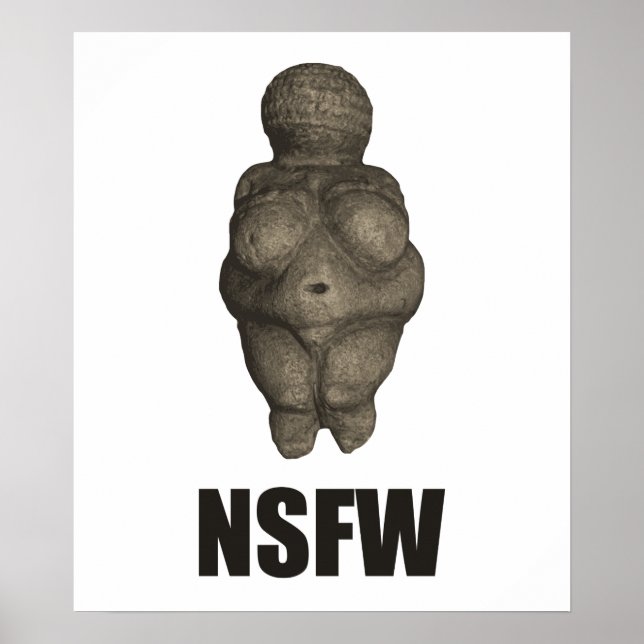 NSFW Prehistorisk Venus Figurine Poster (Framsidan)