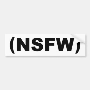 NSFW som inte är säker för arbete Bildekal