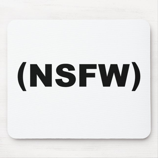 NSFW som inte är säker för arbete Musmatta (Framsidan)