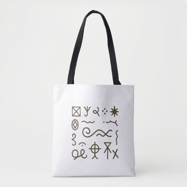Nsibidi Antik Afrikansk  Tygkasse (Framsida)