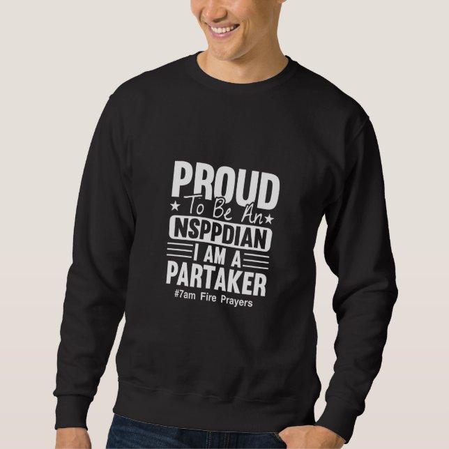 NSPPDIAN det som Gud inte kan göra existerar inte Lång Ärmad Tröja (Framsida)