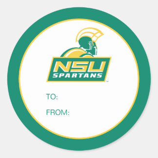 NSU Spartans Student Runt Klistermärke