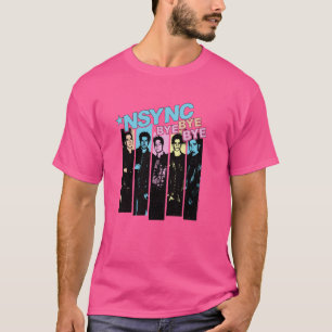 NSYNC Officiell Neon Adjö Hej då T Shirt