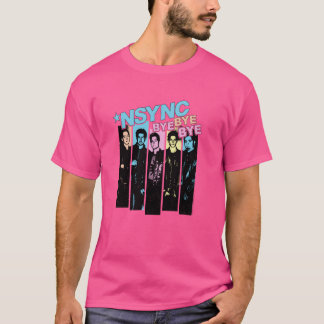 NSYNC Officiell Neon Adjö Hej då T Shirt
