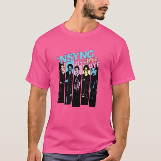 NSYNC Officiell Neon Adjö Hej då T Shirt (Framsida)