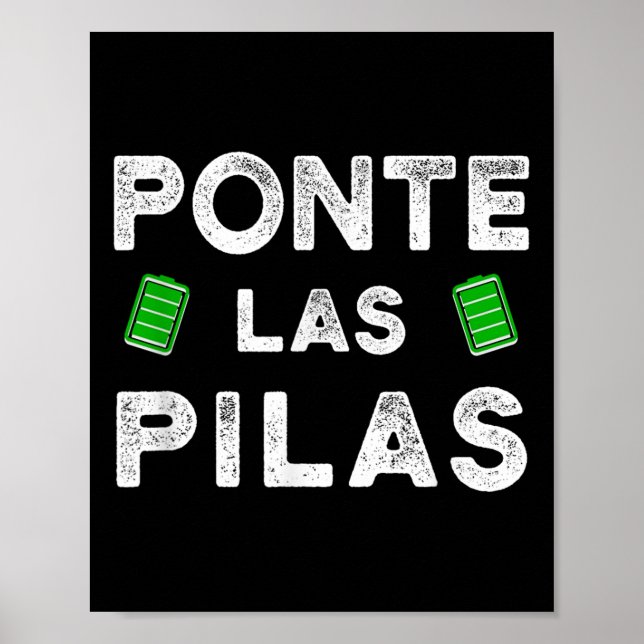 Nte Las Las Funny Spanish Saying Motivational  Poster (Framsidan)