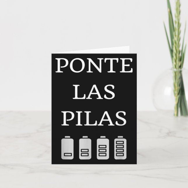 Nte Las Las Spanish Saying Motivational  Kort (Framsida)