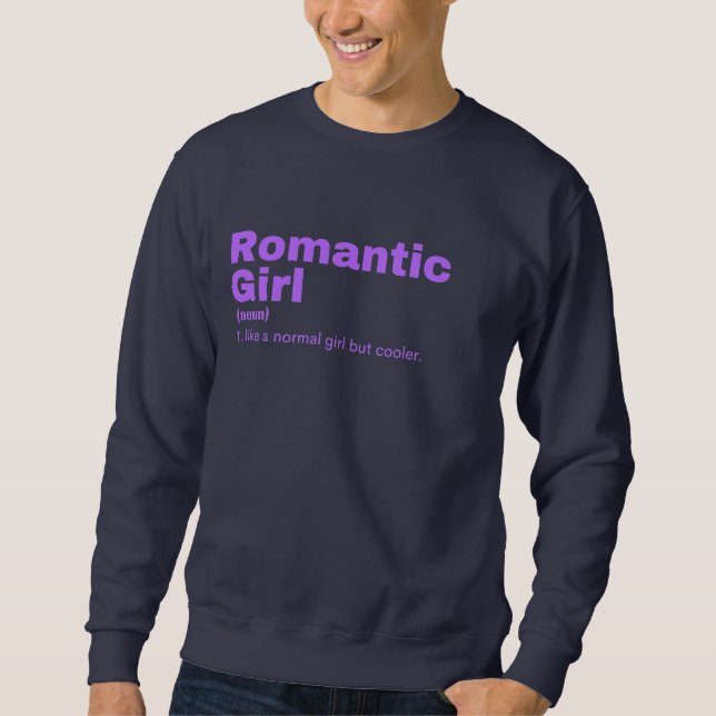 Ntic Girl - Romantic Lång Ärmad Tröja (Framsida)