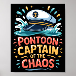 Ntoon Kapten för det kaotiska roliga sjö segling L Poster