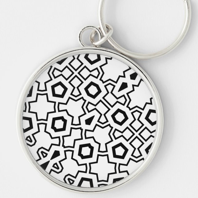 NTPD5550P215849-knappsats Rund Silverfärgad Nyckelring (Framsidan)