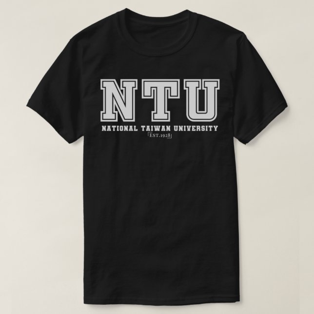NTU National Taiwan Universiteten T Shirt (Design framsida)