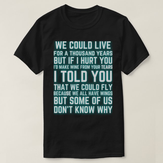 NTUA Lyrics   T Shirt (Design framsida)