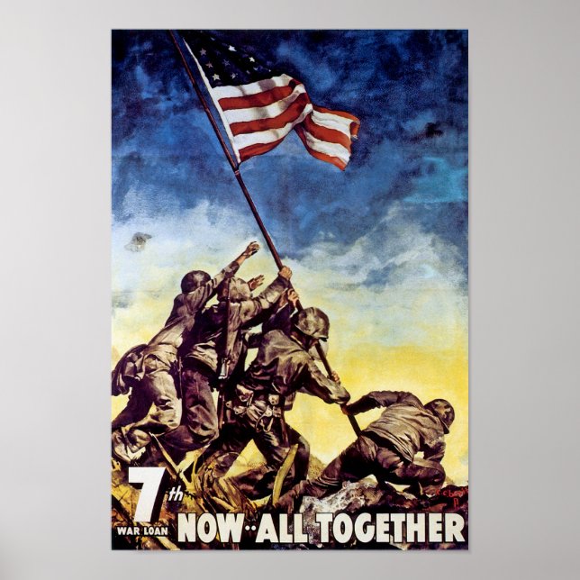 Nu alla tillsammans ~ Iwo Jima Poster (Framsidan)