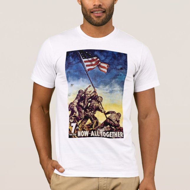 Nu alla tillsammans ~ Iwo Jima T-shirt (Framsida)