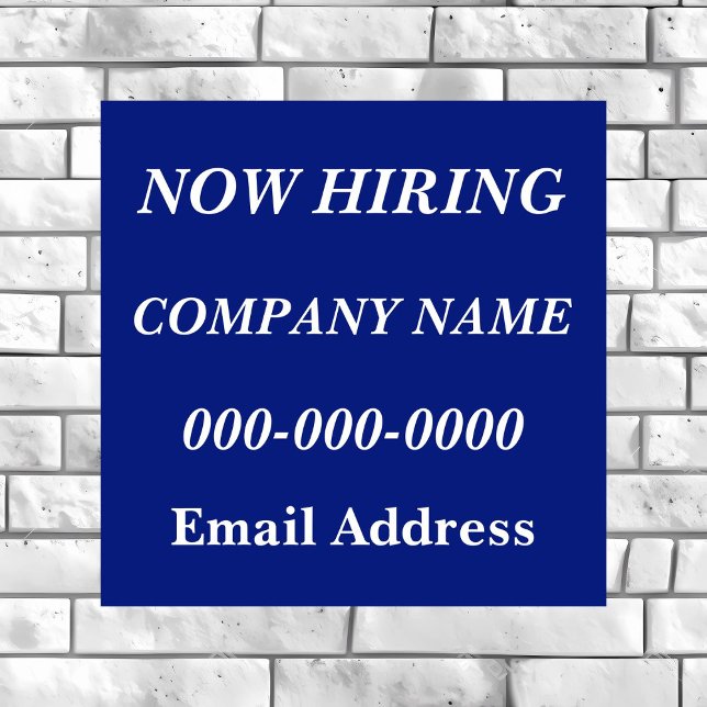 Nu anställer vi Hjälp sökes Poster (Skapare uppladdad)