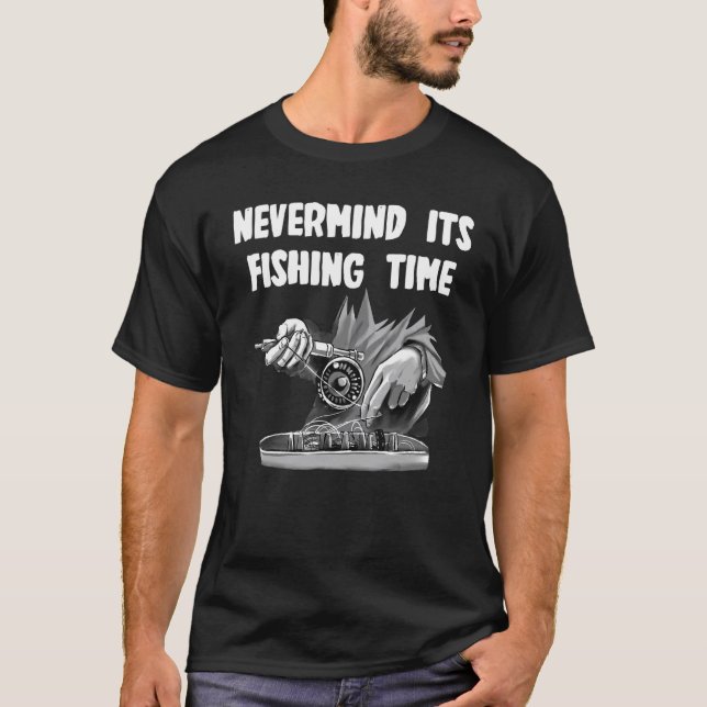 Nu är det dags att fiska t shirt (Framsida)