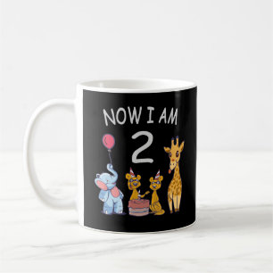 Nu är jag 2 år 2-års födelsedag på Zoo Coffe Kaffemugg