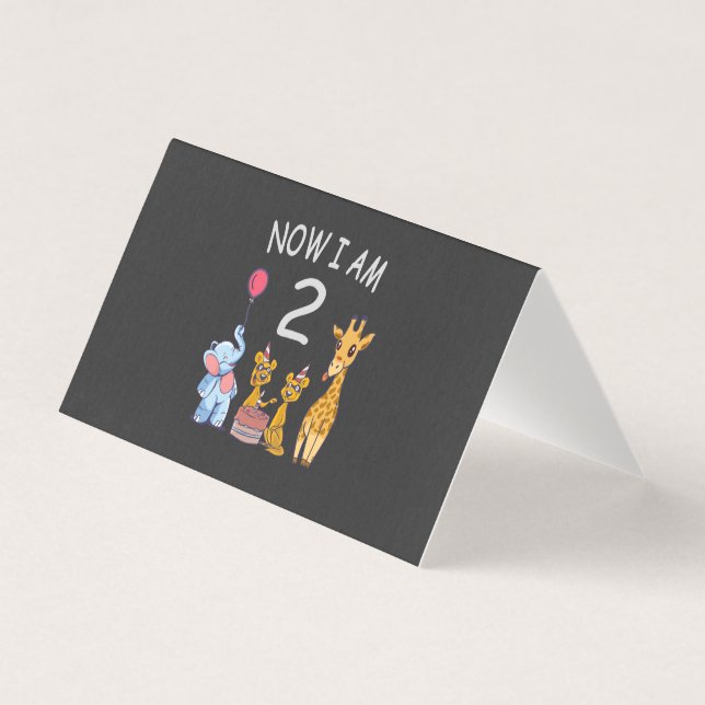 Nu är jag 2 år gammal 2:a födelsedagen vid Zoo Bab Kort (Framsida)