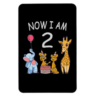 Nu är jag 2 år gammal 2:a födelsedagen vid Zoo Magnet