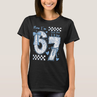 Nu är jag 6 Nästa år blir jag 7 13-års födelsedags T Shirt
