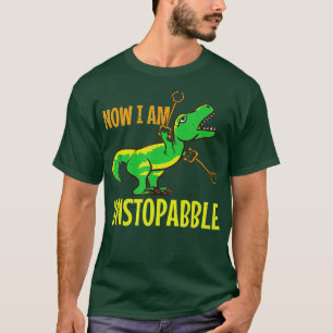 Nu är jag ostoppad Trex dinosaur retro lustig din T Shirt