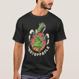 Nu är jag ostoppbar... Rex Dinosaur Klo Gra T Shirt